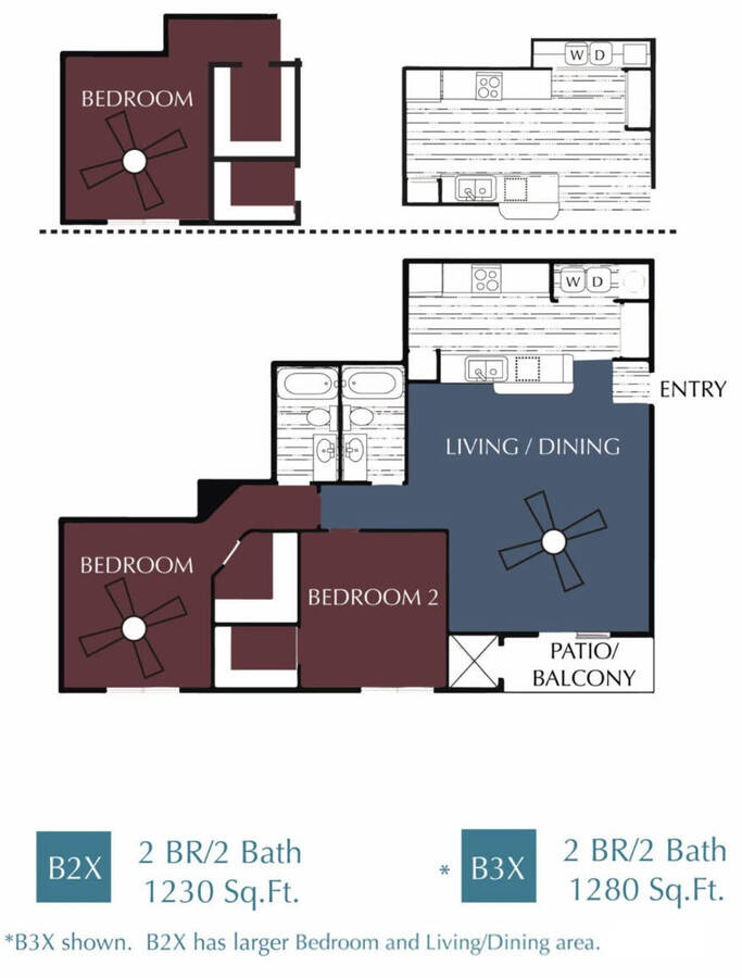 Tuscany 1 bedroom 1 bath apartment 773 sqft at Marcella at Gateway